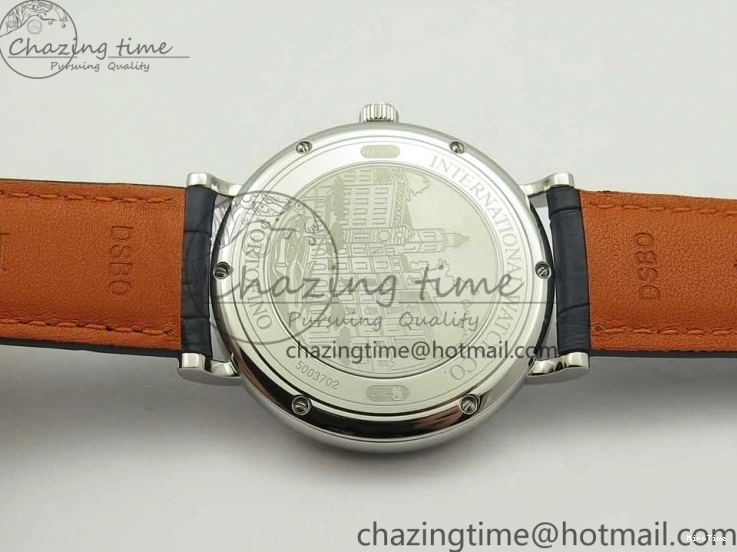 MIROTIME 0518 Portofino Automatic SS FKF 1:1 Best Edition Blue Dial on Blue Leather Strap A Cozy 7133